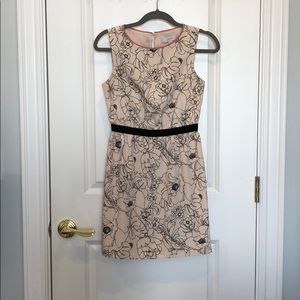 Peach print dress